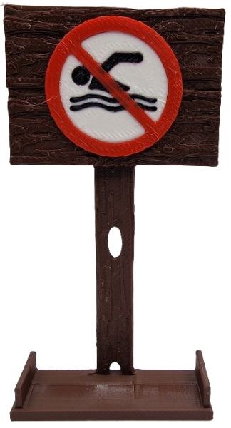 Schild "Nicht Schwimmen"